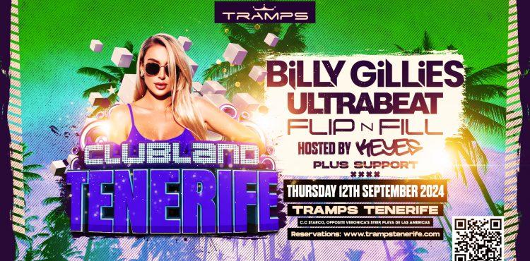 Clubland Tramps Tenerife Billy Gillies Veronicas strip